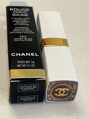 CHANEL Rouge Coco Baume Shine Hydrating Lip Balm 752 Honey Bliss 3g New GWP